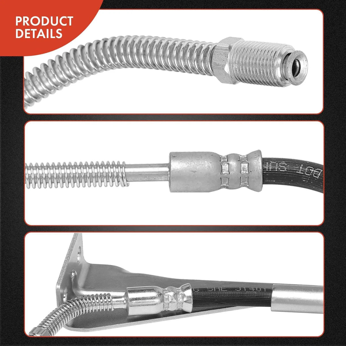 Rear Right Brake Hydraulic Hose for Chevy C6500 Kodiak (1997–2002)