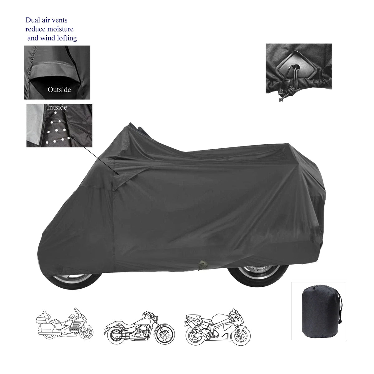 Motorcycle Storage Cover for Honda Valkyrie Rune Deluxe (All-Season)