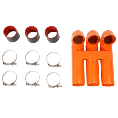 3" Aluminum Orange Snorkel Riser Kit for Polaris Sportsman (2016–2024) AINUO000006465