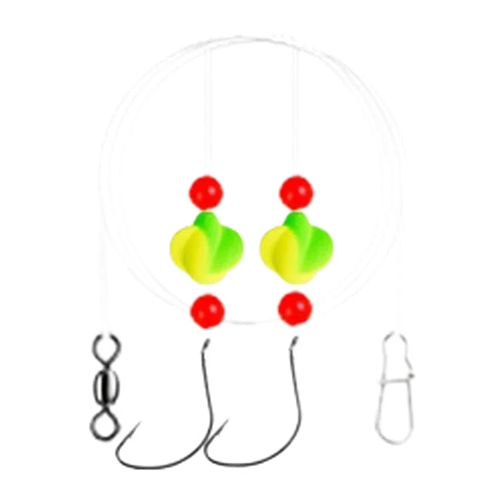 Fishing Rig with EVA Foam and Dual Weight Configuration for Pompano