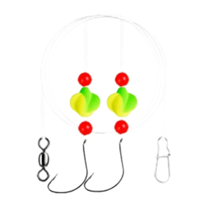 Fishing Rig with EVA Foam and Dual Weight Configuration for Pompano