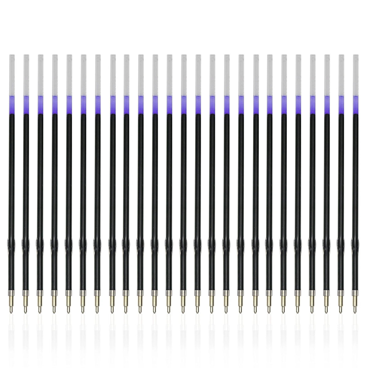 50 Pieces Ballpoint Refills for (1mm Black Ink)