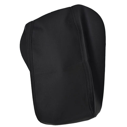 Black Leather Center Console Lid Armrest Cover for Ford Explorer (2011–2018)