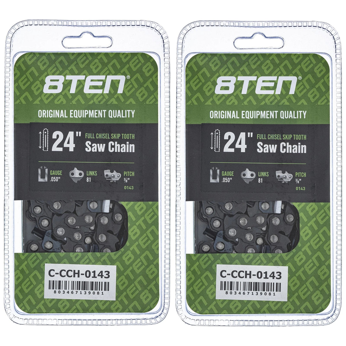 2X Chainsaw Chain 24 Inch .050 3/8 81DL for Echo CS-600P CS-590 (H46-81, H80-81)
