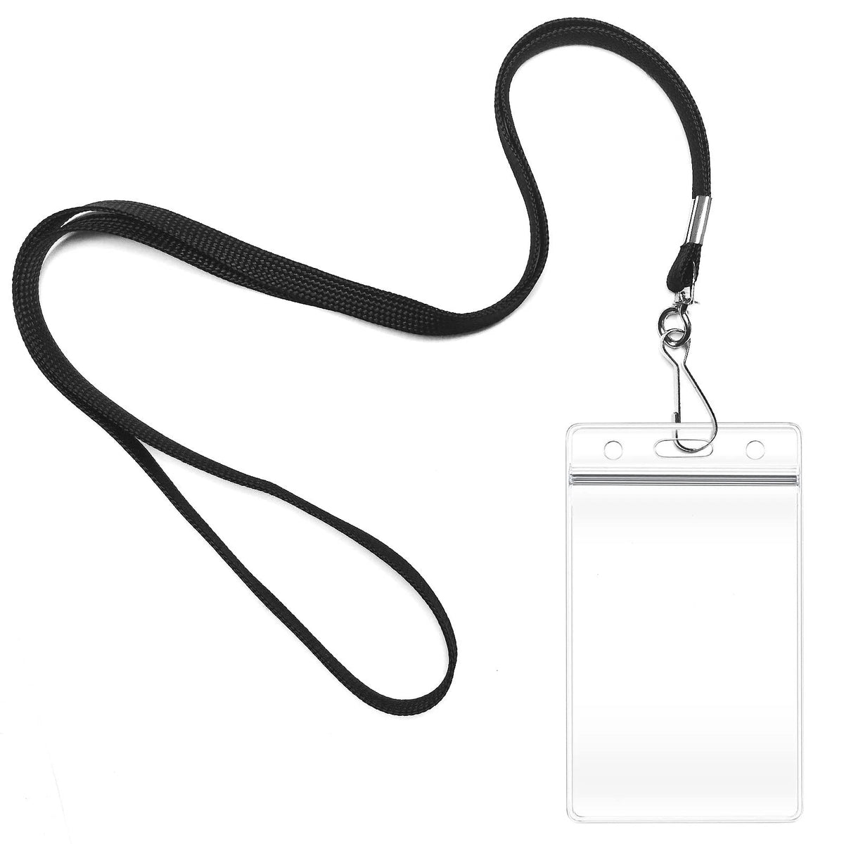 2X ID Card Badge Holders 3.27" x 4.8" for Secure Identification