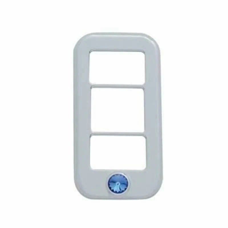 Set of 3 Rocker Switch Trims for Freightliner (42041) Blue Jewel