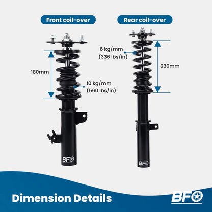 BFO Street Coilovers for Lexus ES300 (1997–2001) Lowering Kit