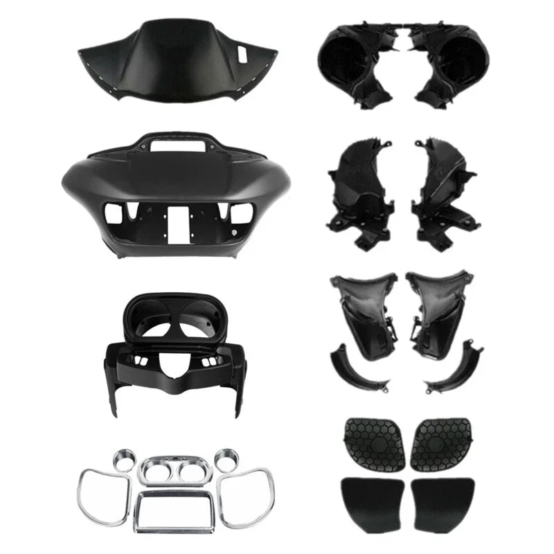 Matte Fairings Glove Box Air Duct Speaker Trim for Harley Road Glide (2015–2024)