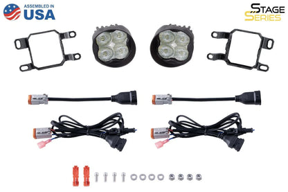Diode Dynamics SS3 LED Fog Light Kit Max White SAE for Toyota (2010–2020)
