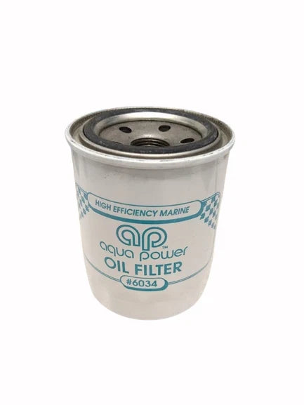 Set of 4 Aqua Power 6034 Marine Oil Filters for