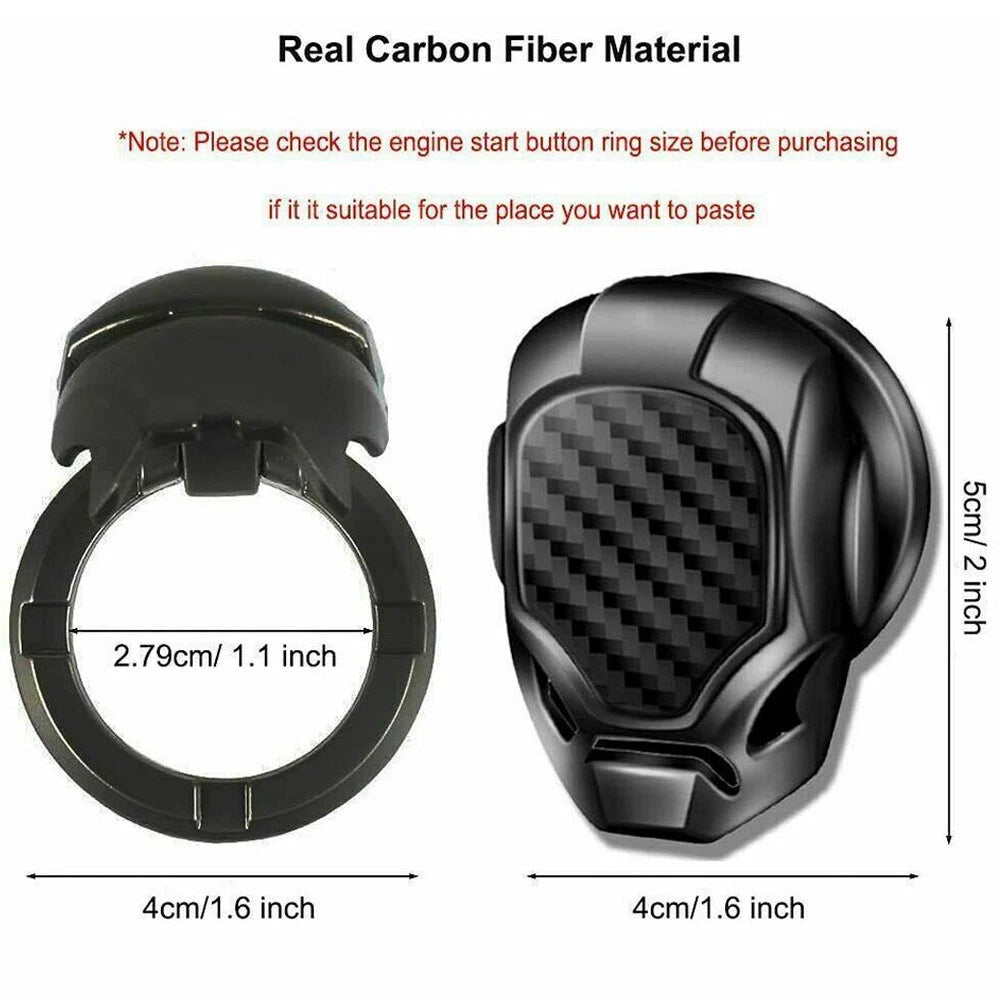 Push Button Start Stop Switch Trim Cover for Universal Car