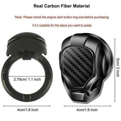 Push Button Start Stop Switch Trim Cover for Universal Car