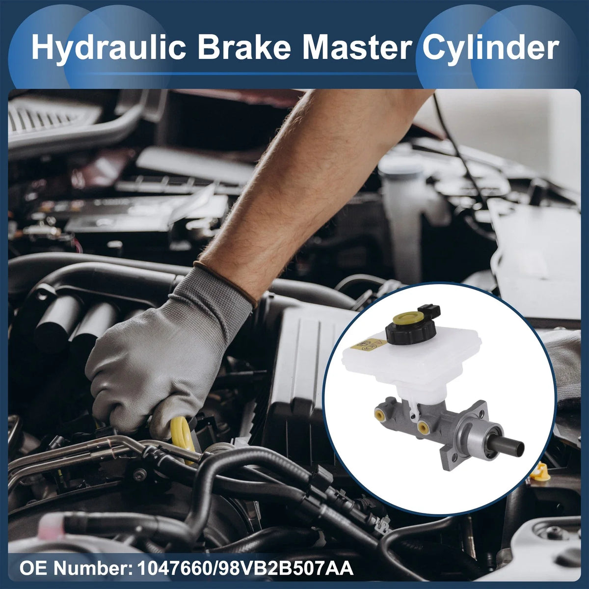 Brake Master Cylinder with Reservoir No. 1047660 for Ford Transit MK5 (1997–2000)