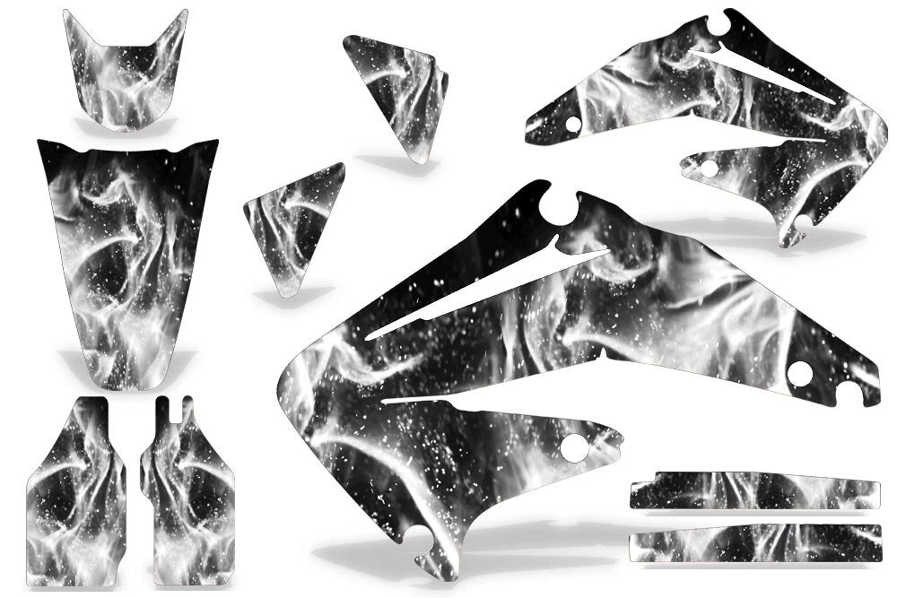 Decal Graphics Kit for Honda CRF450R (2002–2004) Flames White
