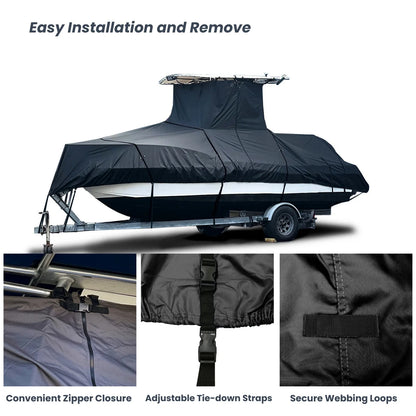 Boat Cover for Everglades 285CC (2018–2023) Heavy Duty T-Top Hard Top