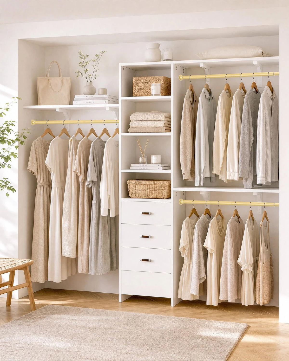 Adjustable Heavy-Duty Closet Rod for 17-40 Inch Spaces