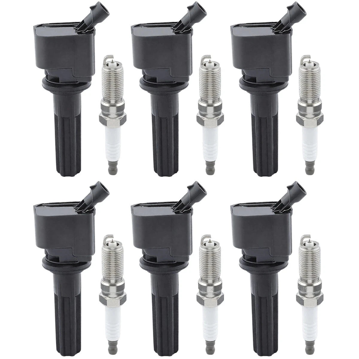Ignition Coil and Spark Plug Kit for Chevy Trailblazer Saab 9-7x (2002–2009)