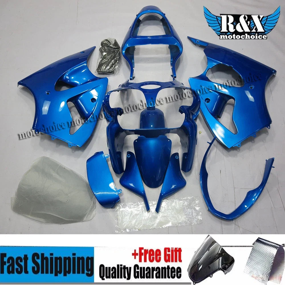Blue ABS Fairing Kit for Kawasaki Ninja ZX-6R (2000–2002) & ZZR600 (2005–2008)