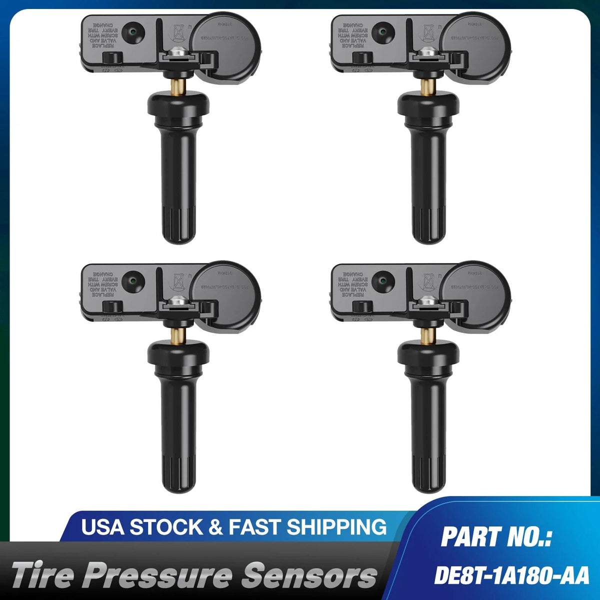 Set of 4 TPMS Tire Pressure Sensors for Ford F-Series (2009–2014)