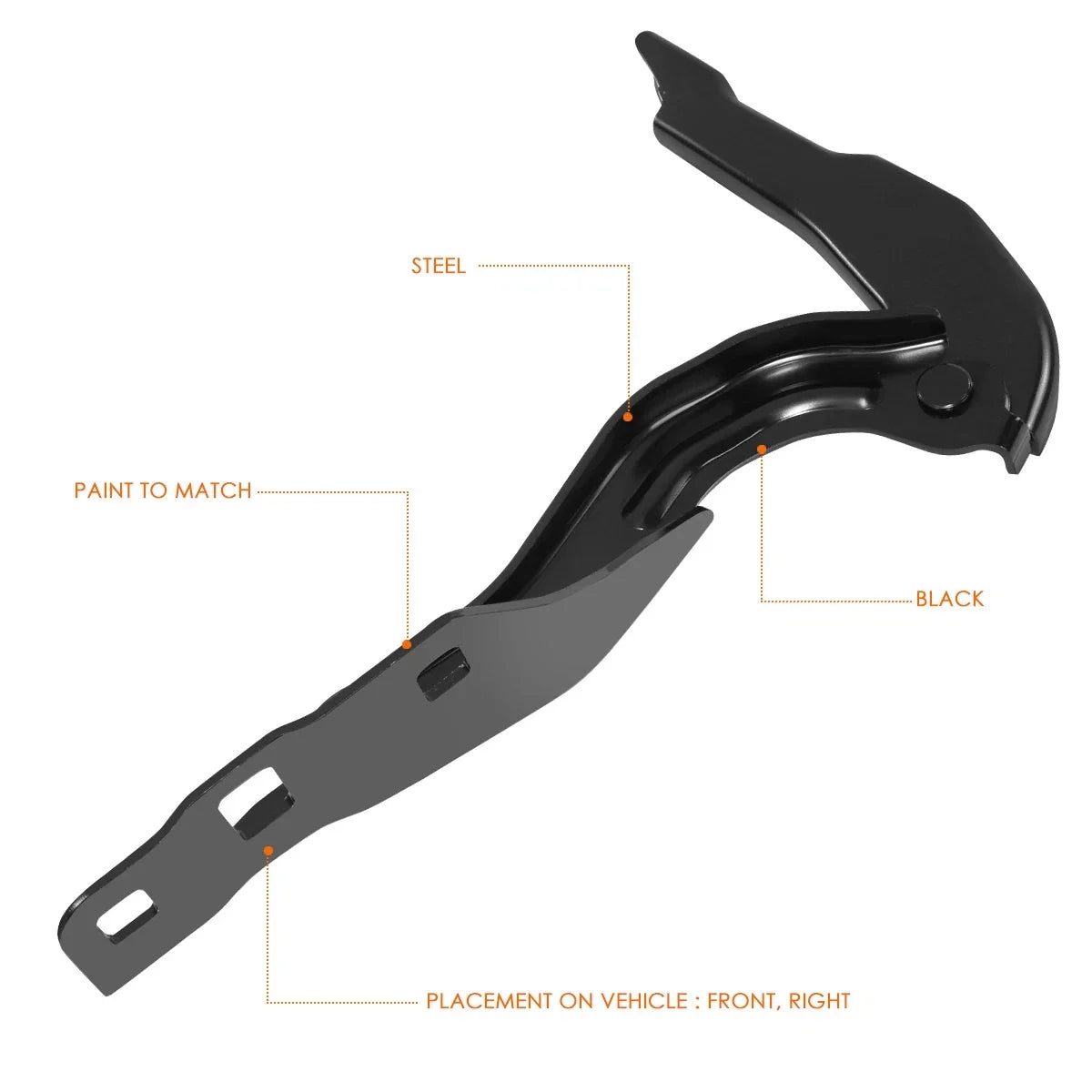 RH Steel Engine Hood Hinge for Chevy Colorado/GMC Canyon (2015–2022)