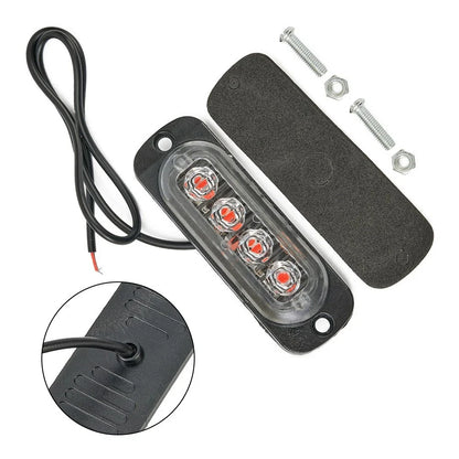 Set of 4 LED Work Light Flood Bar for Car ATV Off-Road (12V/24V)