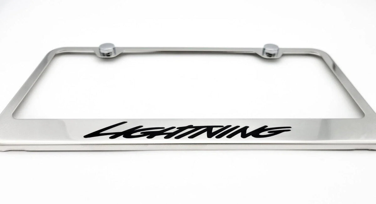 Chrome Stainless License Plate Frame for Ford F-150 Lightning (2022–2024)