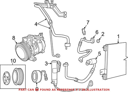 A/C Service Valve Cap for Chrysler Dodge Jeep Ram SRT (OEM)