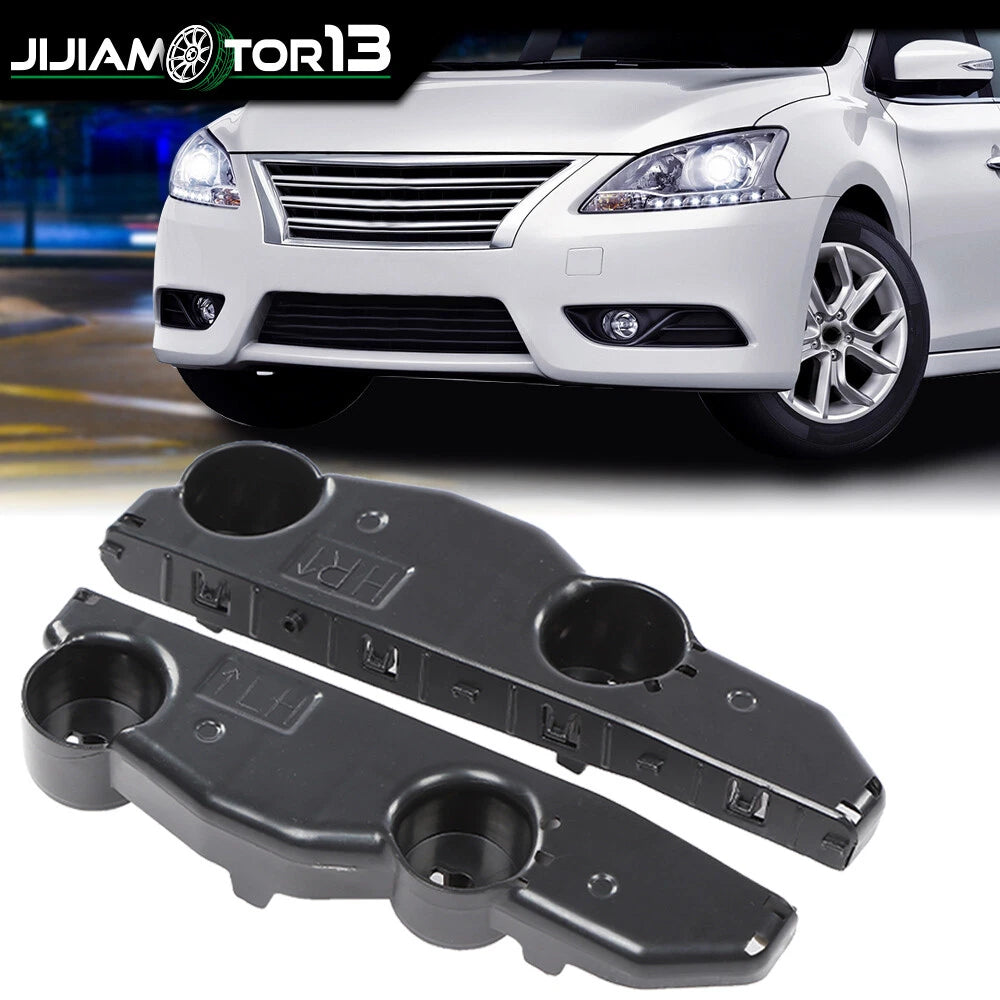 Set of 2 Front Bumper Brackets for Nissan Sentra (2013–2015) J-02BUN1657ABK, NI1033107, NI1032107