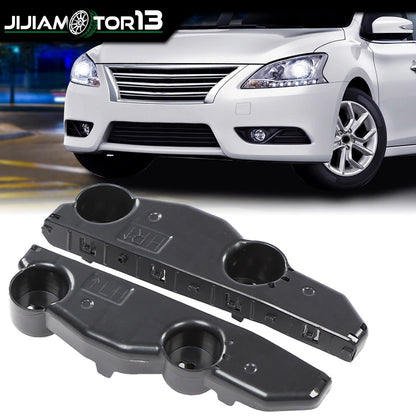 Set of 2 Front Bumper Brackets for Nissan Sentra (2013–2015) J-02BUN1657ABK, NI1033107, NI1032107