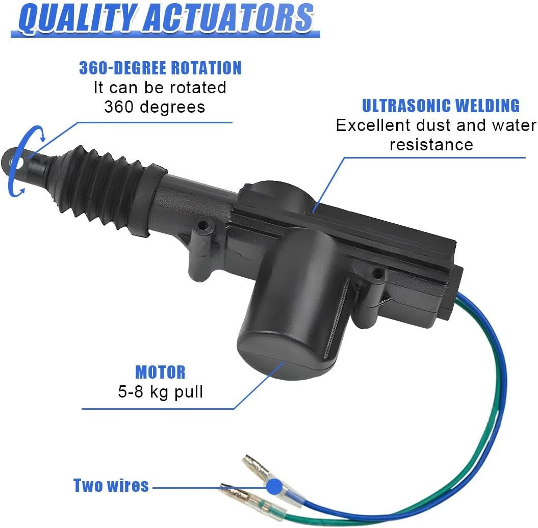 Set of 4 Heavy Duty Power Slave Door Lock Actuator Motors 12V