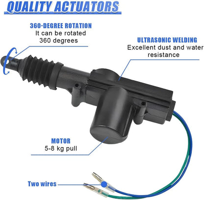 Set of 4 Heavy Duty Power Slave Door Lock Actuator Motors 12V