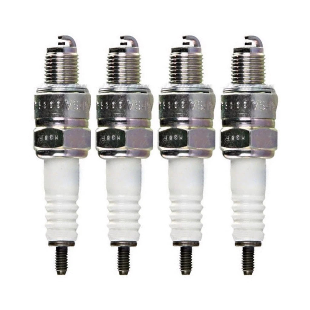 Set of 4 NGK Nickel Spark Plugs for Yamaha XV250 Virago (2000–2007) CR6HSA