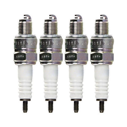 Set of 4 NGK Nickel Spark Plugs for Yamaha XV250 Virago (2000–2007) CR6HSA