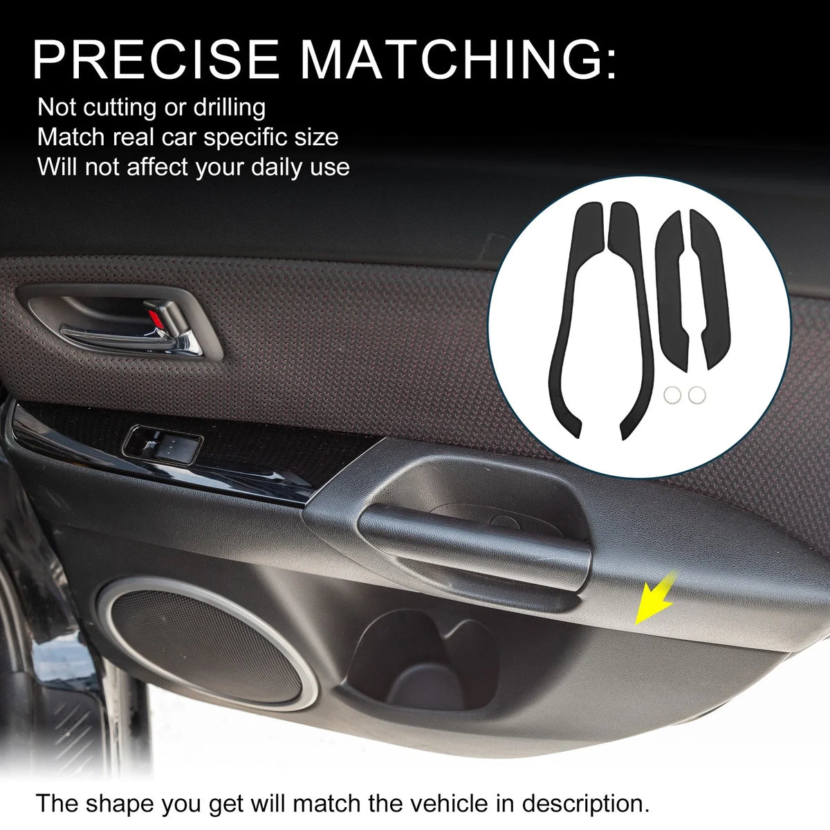 Set of 1 Car Door Leather Anti Kick Pad Sticker for BMW Z4 (2017–2024)
