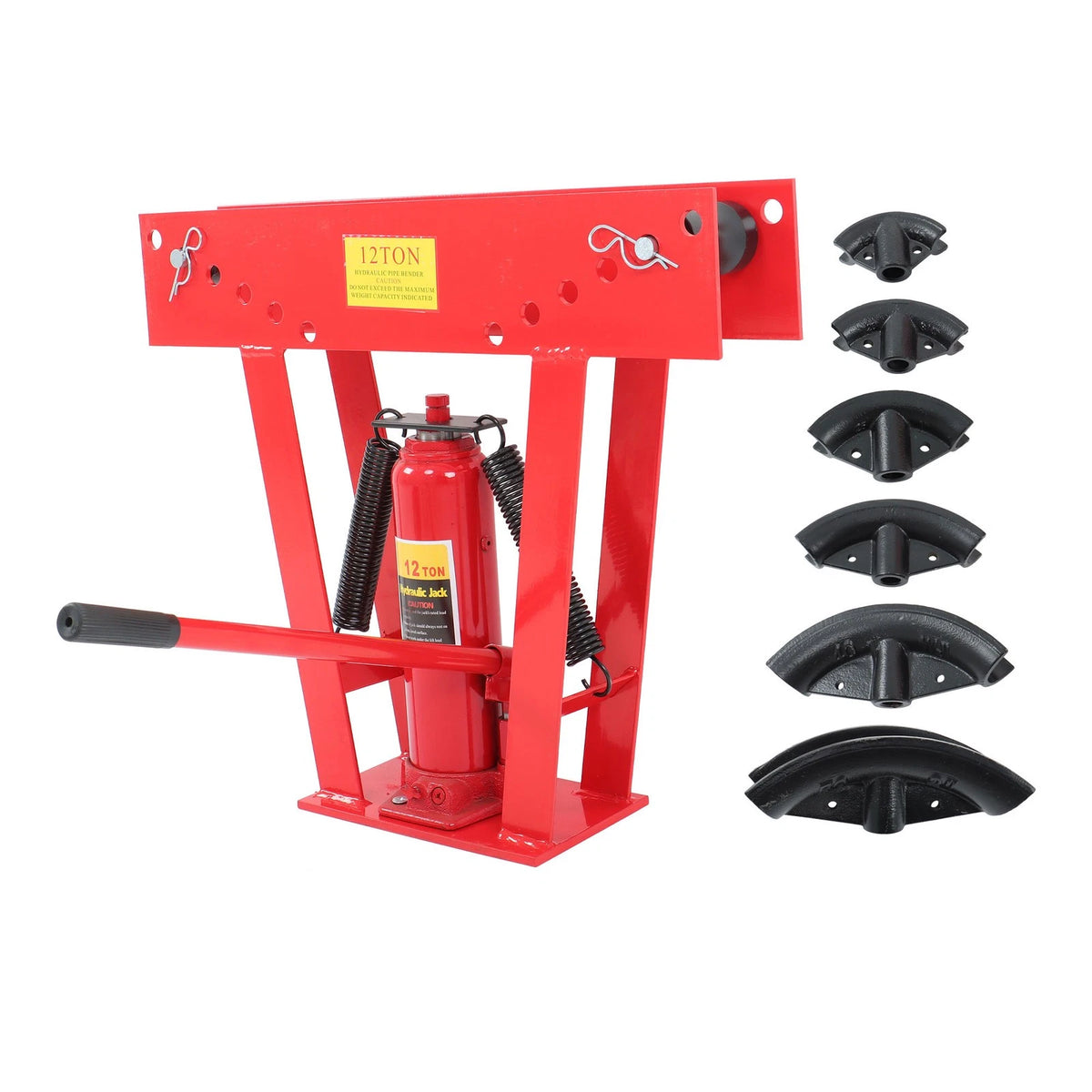 12 Ton Manual Hydraulic Pipe Bender Tool for Exhaust Tubing (No Year Range)