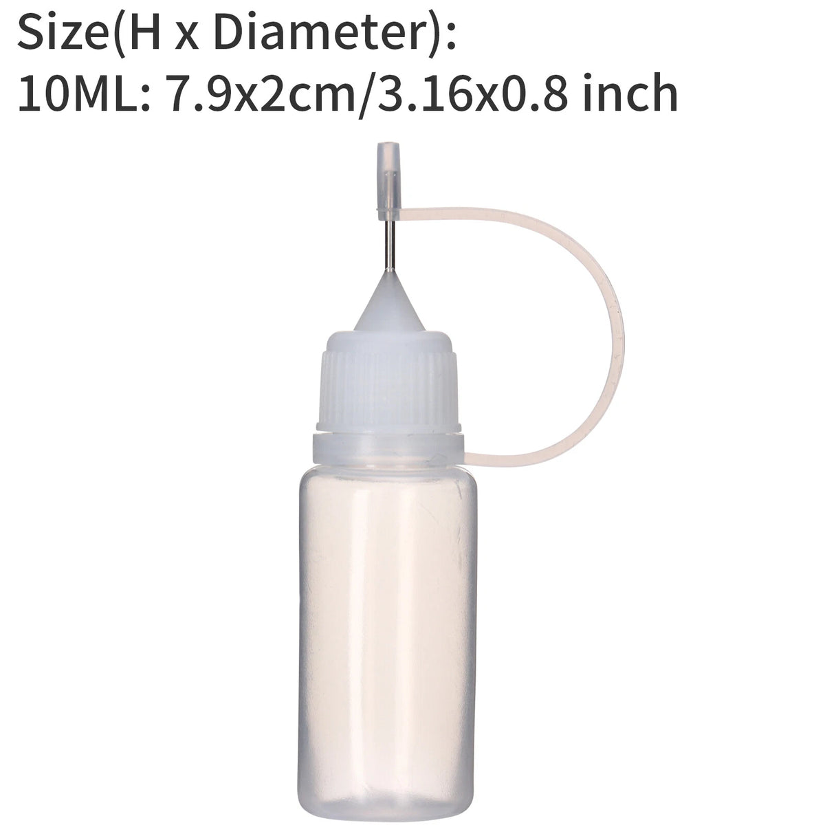 20PCS 10ml Empty Plastic Liquid Dropper Bottles with Needle Tip