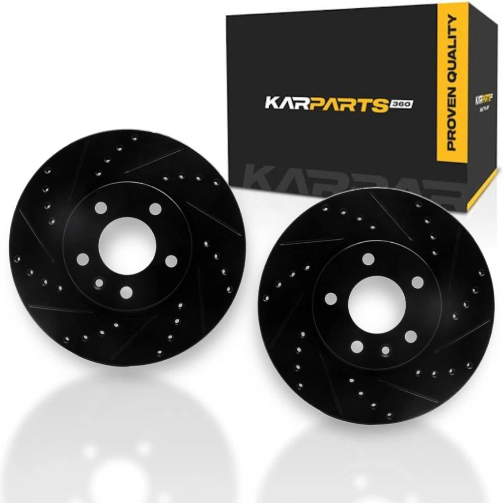 Rotor Set for Chevy Malibu (2016–2025) | Drilled and Slotted | ALX-PAU-DF-8002-45005-CLA5
