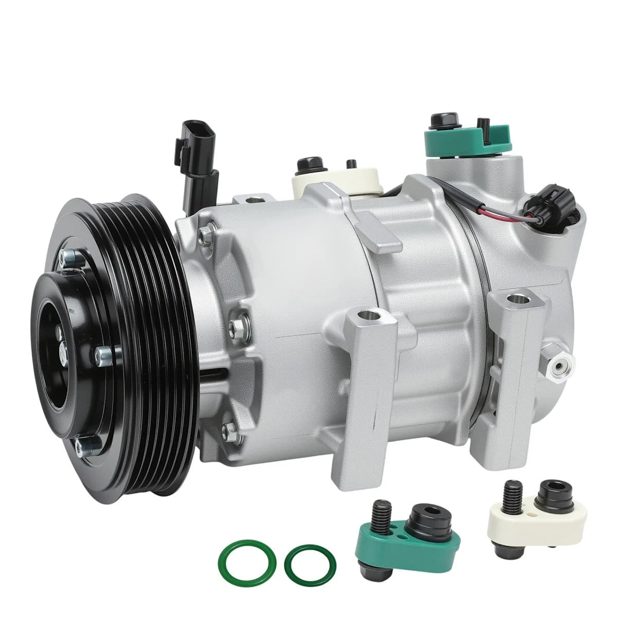 A/C Compressor with Clutch for Hyundai Accent, Kia Rio (2012–2017) 18016215, 178324, 977011R100