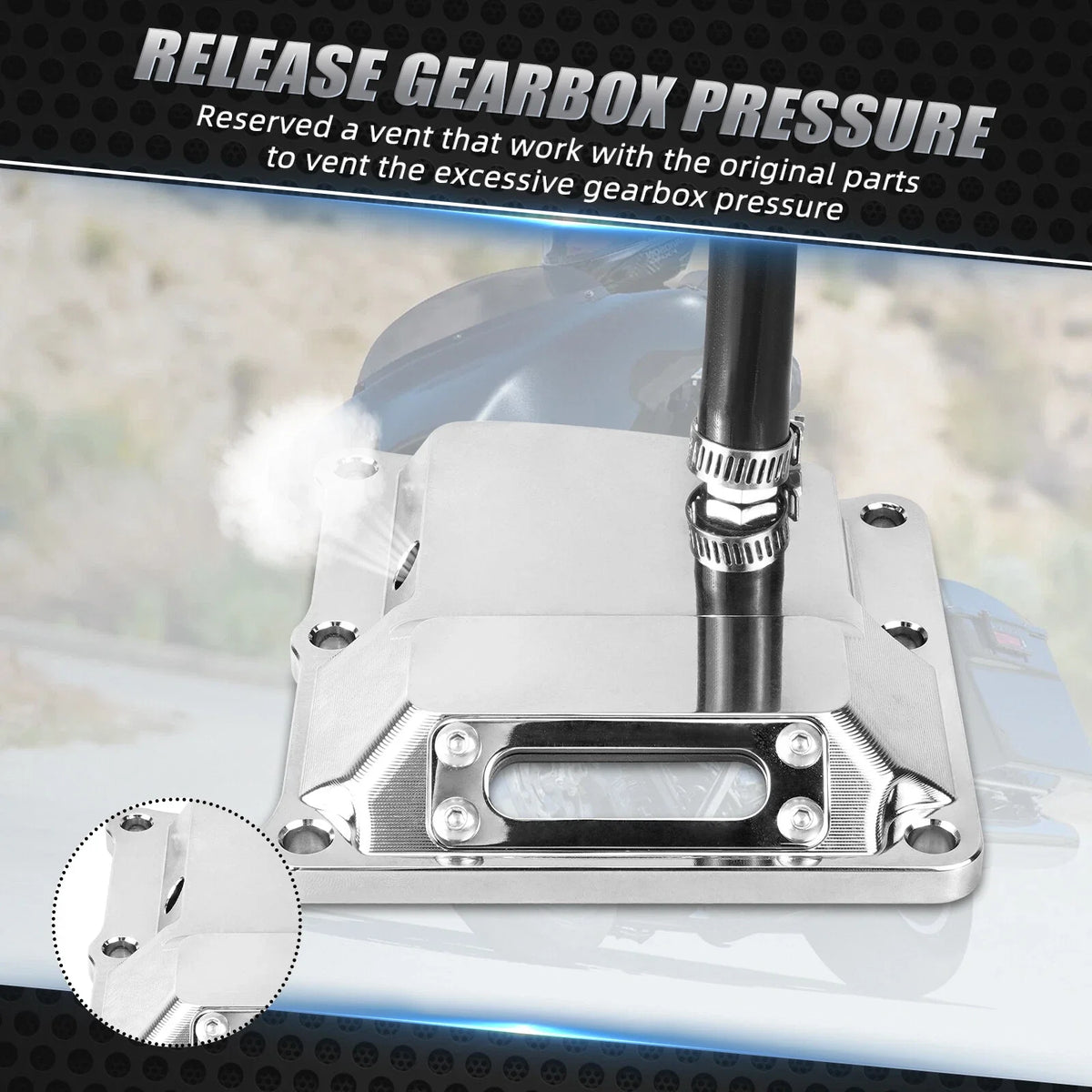 Chromed Vented Transmission Top for Harley Street Glide Special FLHXS (2017–2023)