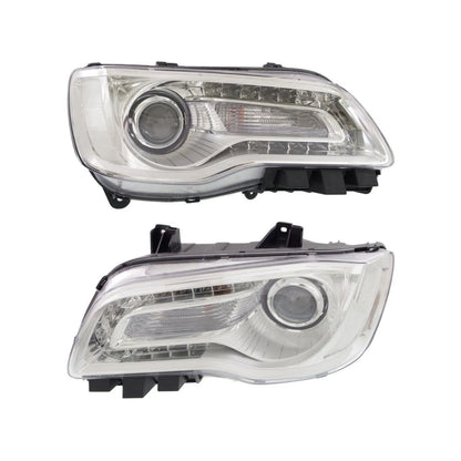 Set of 2 Headlights for Chrysler 300 (2015–2017) CLX-M0-USA-SET-REPC100365-CL360A70, CH2502268, CH2503268