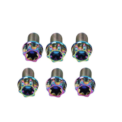 6X M6x20mm Torx Head Flange Screws for Motorcycle Bike