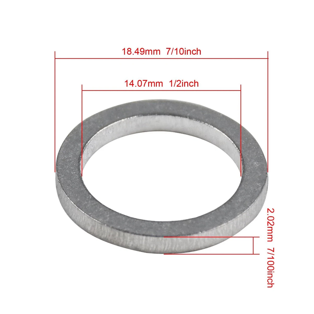 Set of 4 Oil Drain Plug Gaskets for Yamaha (90430-14M09-00, 90430-14228, 18-0755)