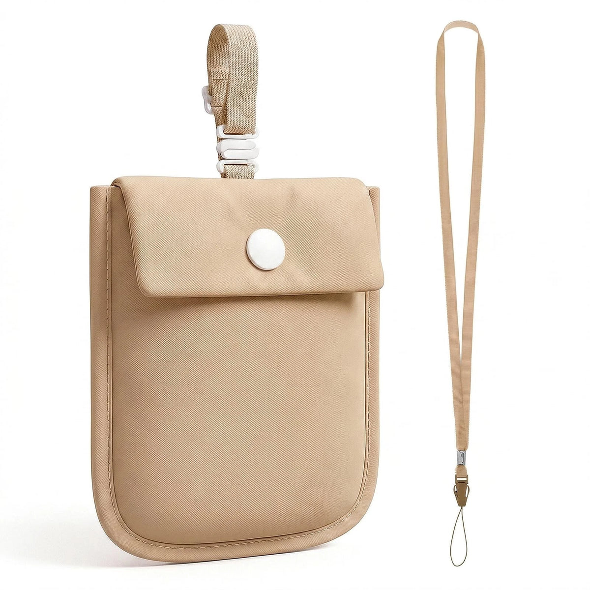 Hidden Travel Pouch for Undercover Bra Wallet (5.7 X 4.1 Inches)