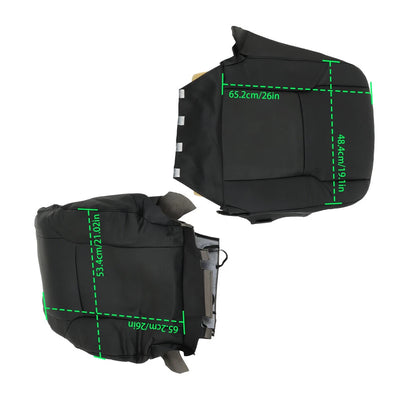 Set of 2 Black Leather Seat Covers for Toyota 4Runner Limited (2003–2009)