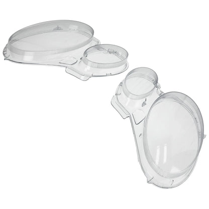 2X Headlight Lens Cover Kit for Mercedes Benz E240 E280 E300 E350 (2002–2008)