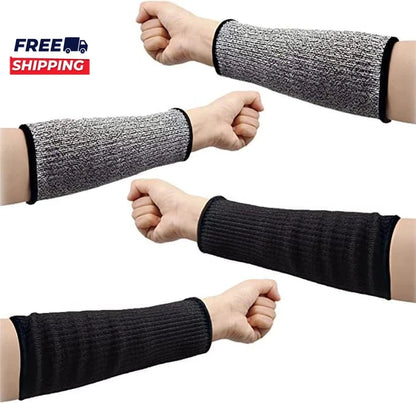 2 Pairs Cut Resistant Forearm Sleeves for Men and Women Arm Protectors