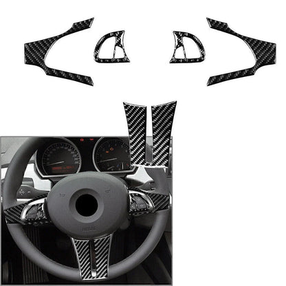 5 Pcs Carbon Fiber Steering Wheel Trim for BMW Z4 E85 (2003–2008)