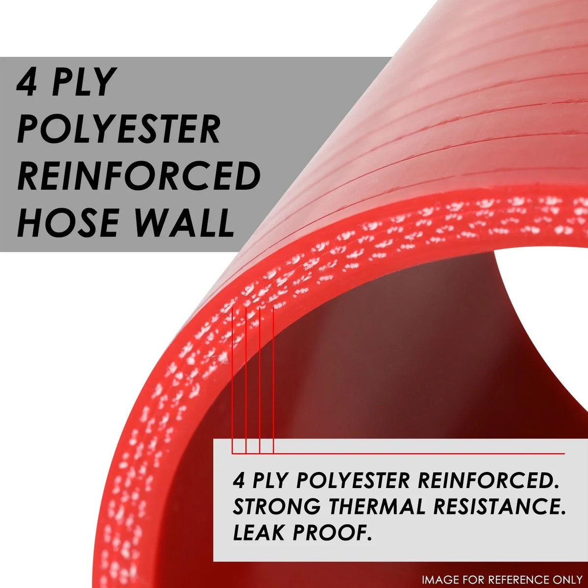 3" Turbo Intake Piping Silicone Coupler Hose for Universal Applications