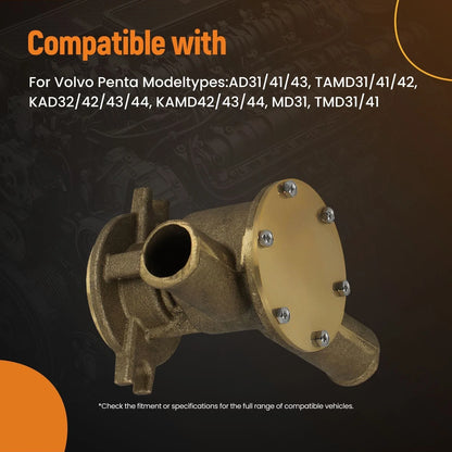 Sea Water Pump for Volvo Penta AD TMD TAMD KAD KAMD (3581558)