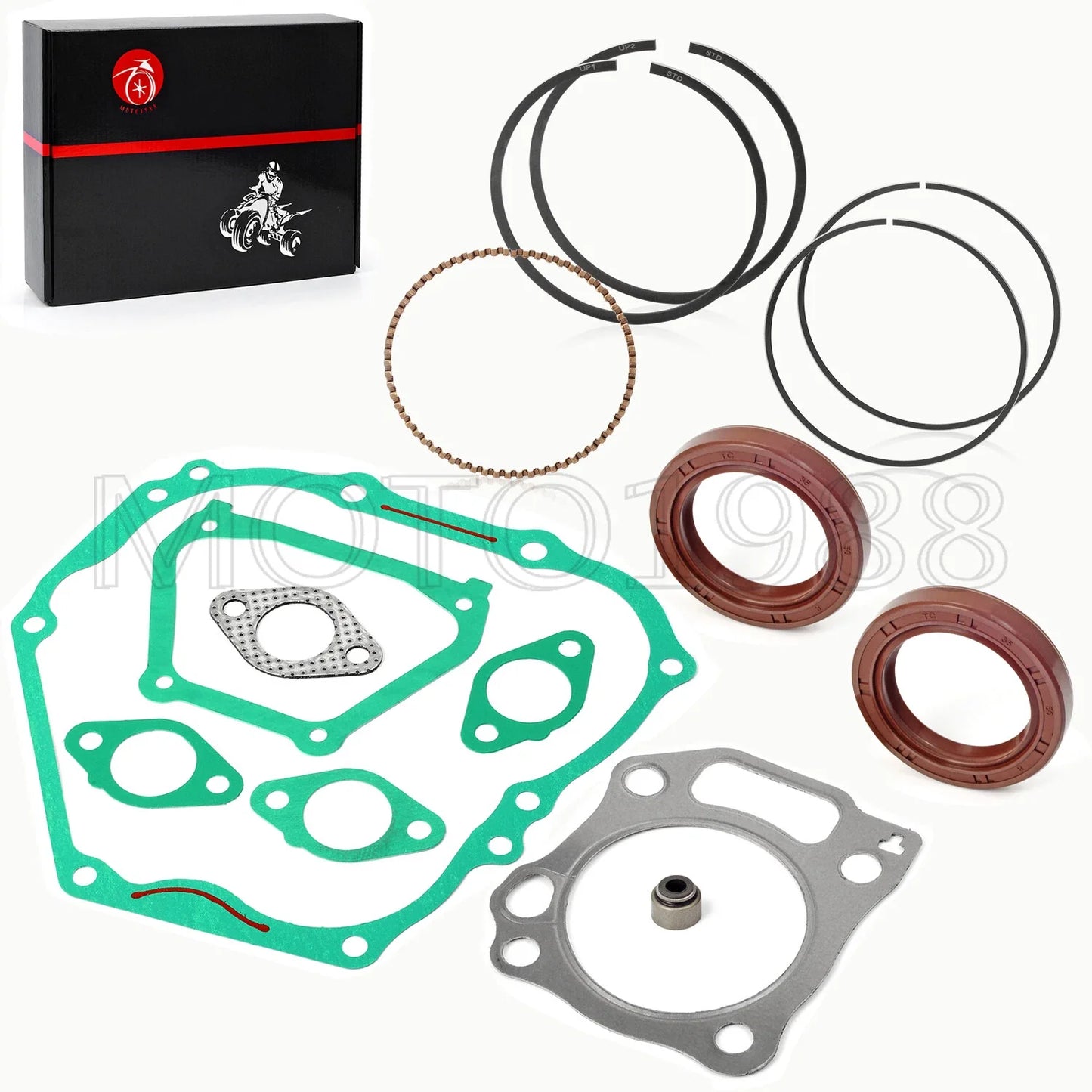 ENGINE REBUILD KIT RINGS GASKETS SEALS for YAMAHA GOLF CART (1996–2005)